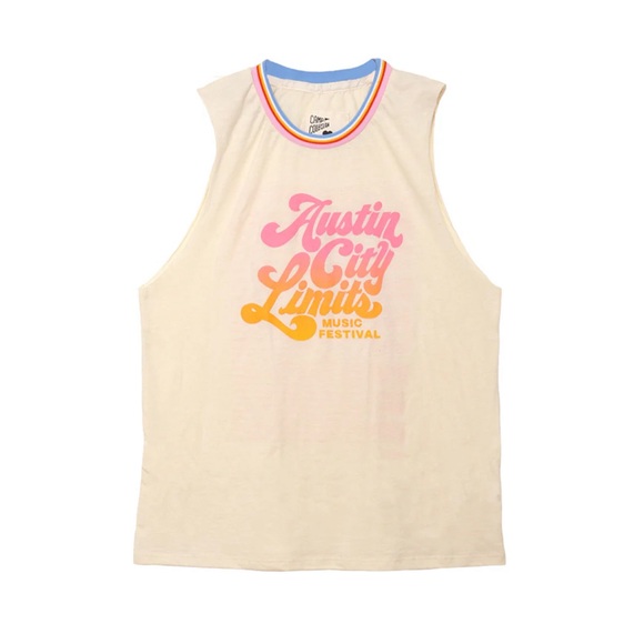 Austin City Limits 2019 Women's Script Muscle Lineup Tank Large - Picture 1 of 5
